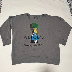 Alice in Wonderland Torrid Disney Sweatshirt Size 1